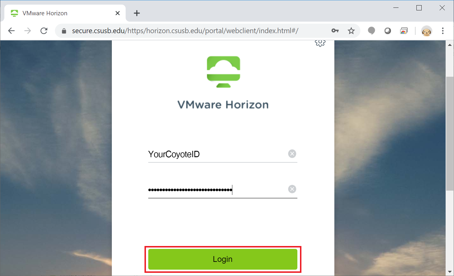 Secure access portal gateway detailing active VDI connection streams